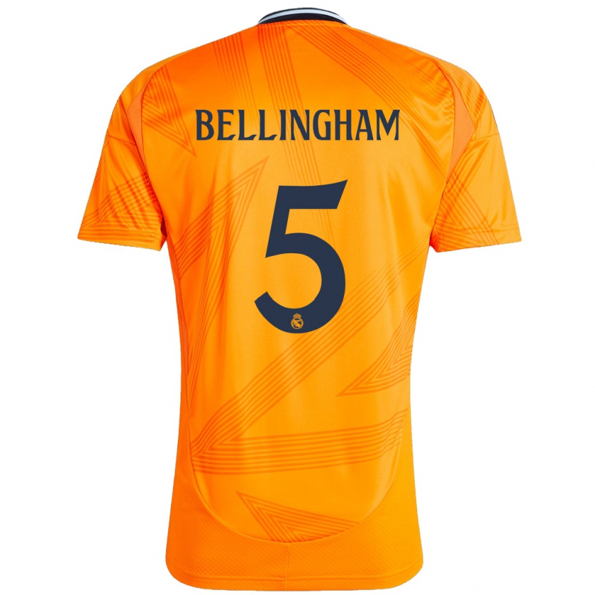 Enfant Football Maillot Jude Bellingham #5 Orange Tenues Extérieur 2024/25 Canada