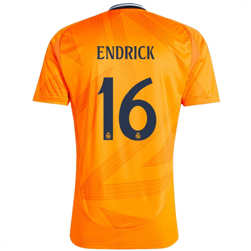 Enfant Football Maillot Endrick #16 Orange Tenues Extérieur 2024/25 Canada