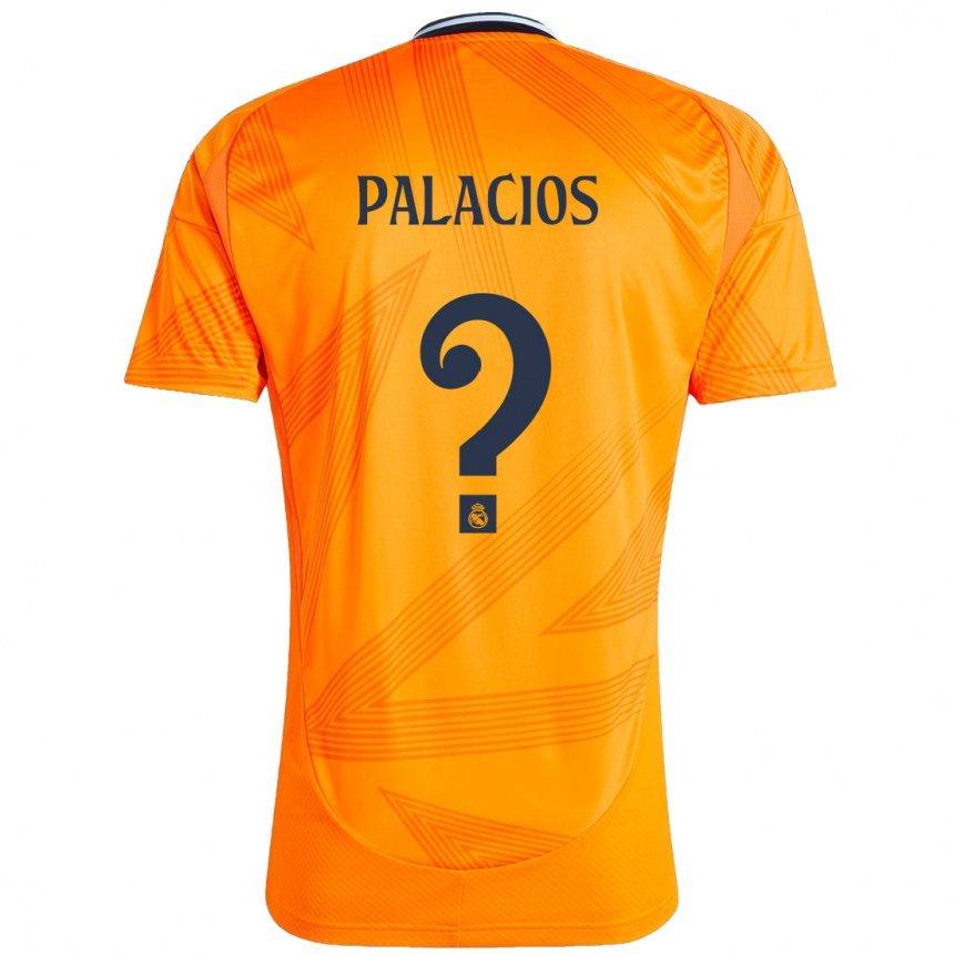 Kids Football Cesar Palacios #0 Orange Away Jersey 2024/25 T-Shirt Canada