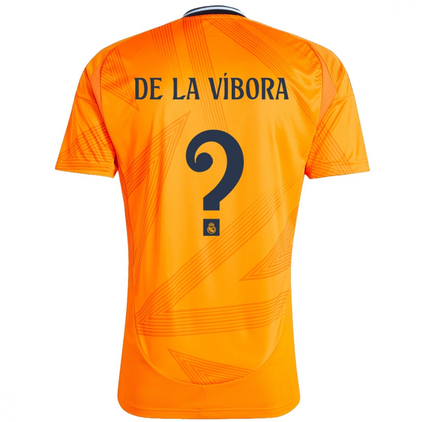 Kids Football David De La Víbora #0 Orange Away Jersey 2024/25 T-Shirt Canada