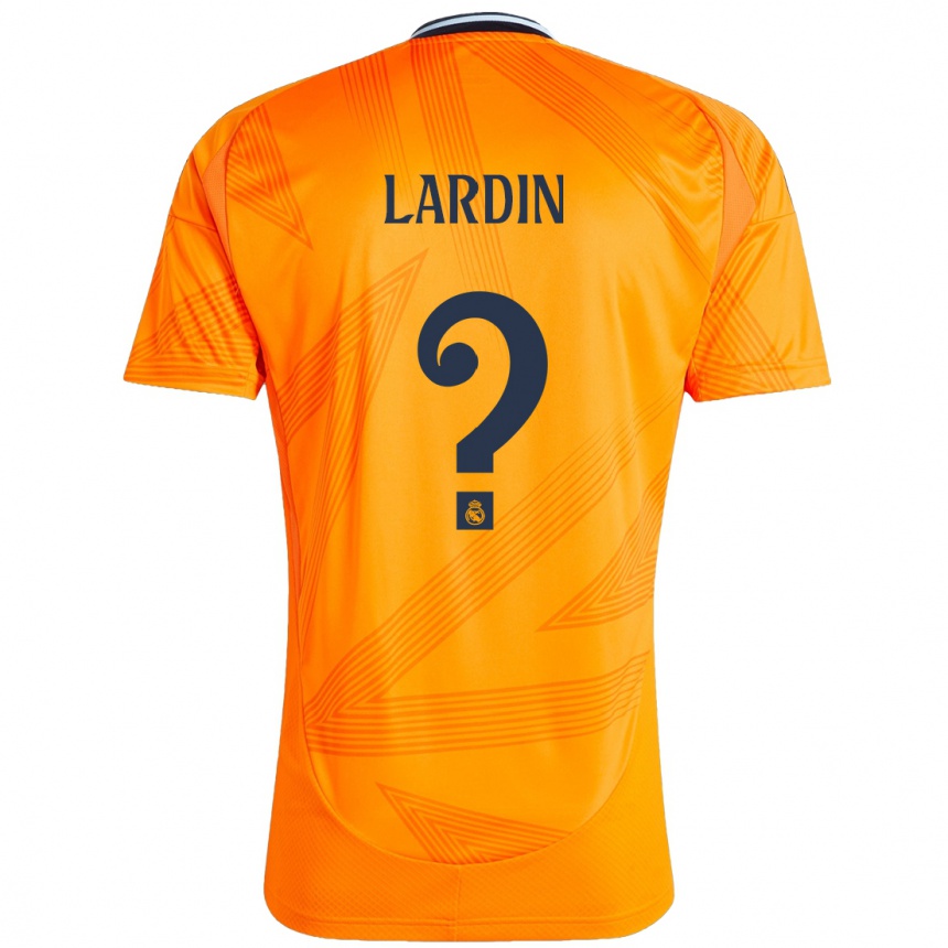 Kids Football Carlos Lardin #0 Orange Away Jersey 2024/25 T-Shirt Canada