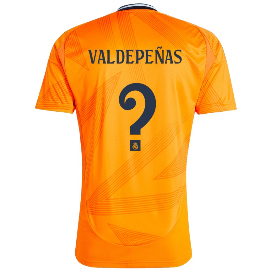 Kids Football Víctor Valdepeñas #0 Orange Away Jersey 2024/25 T-Shirt Canada