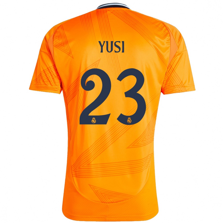 Kids Football Yusi #23 Orange Away Jersey 2024/25 T-Shirt Canada