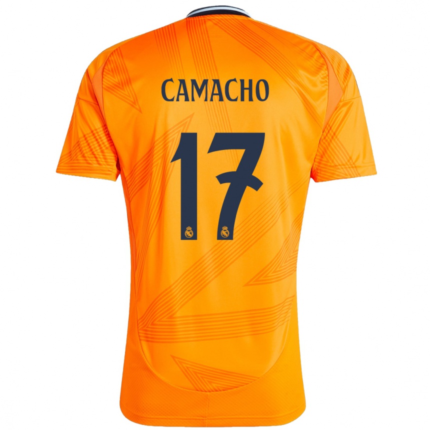 Kids Football Carla Camacho #17 Orange Away Jersey 2024/25 T-Shirt Canada