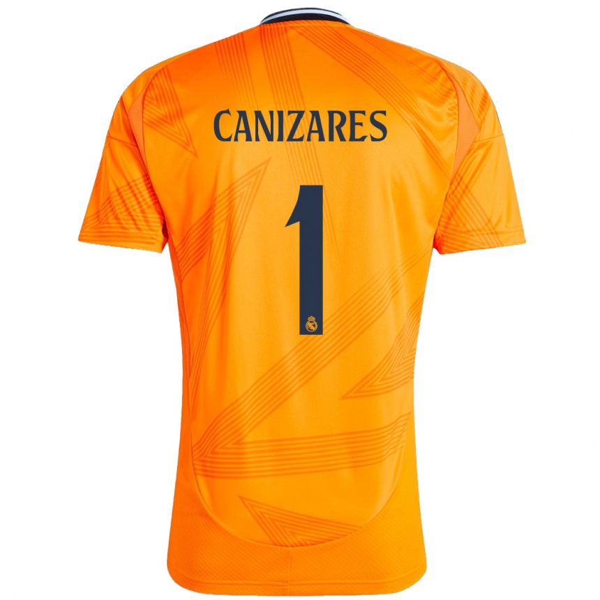 Enfant Football Maillot Lucas Cañizares #1 Orange Tenues Extérieur 2024/25 Canada