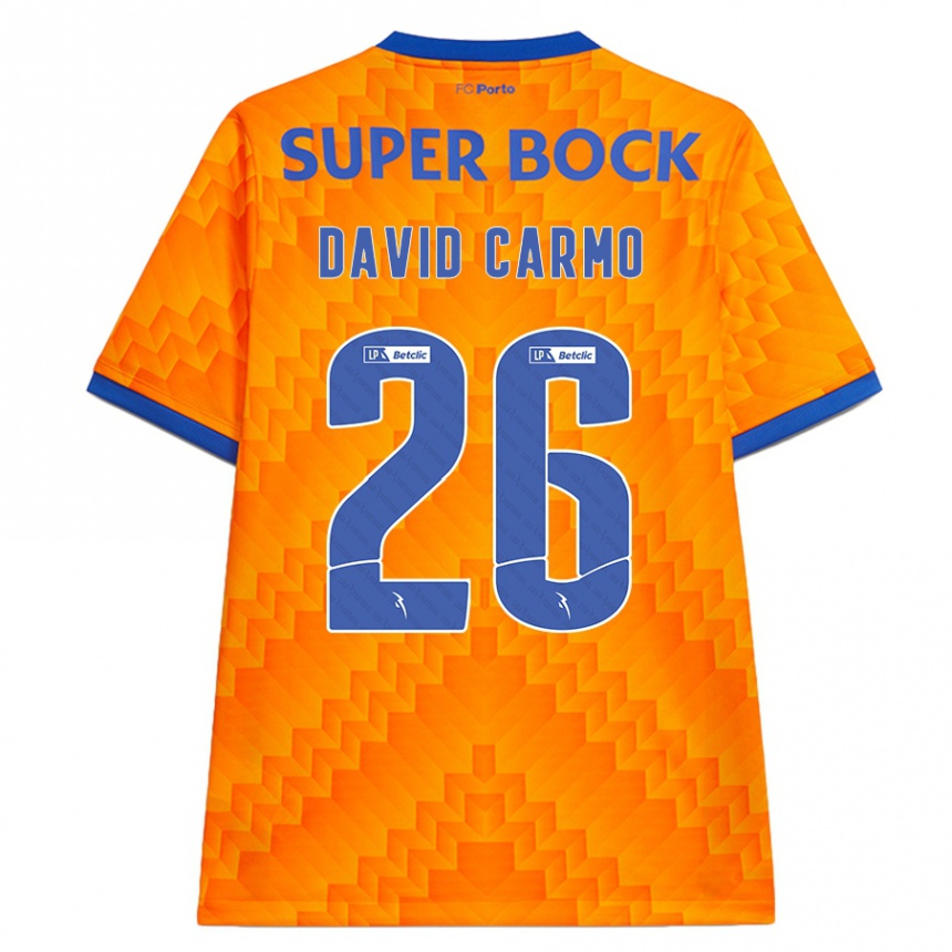 Enfant Football Maillot David Carmo #26 Orange Tenues Extérieur 2024/25 Canada