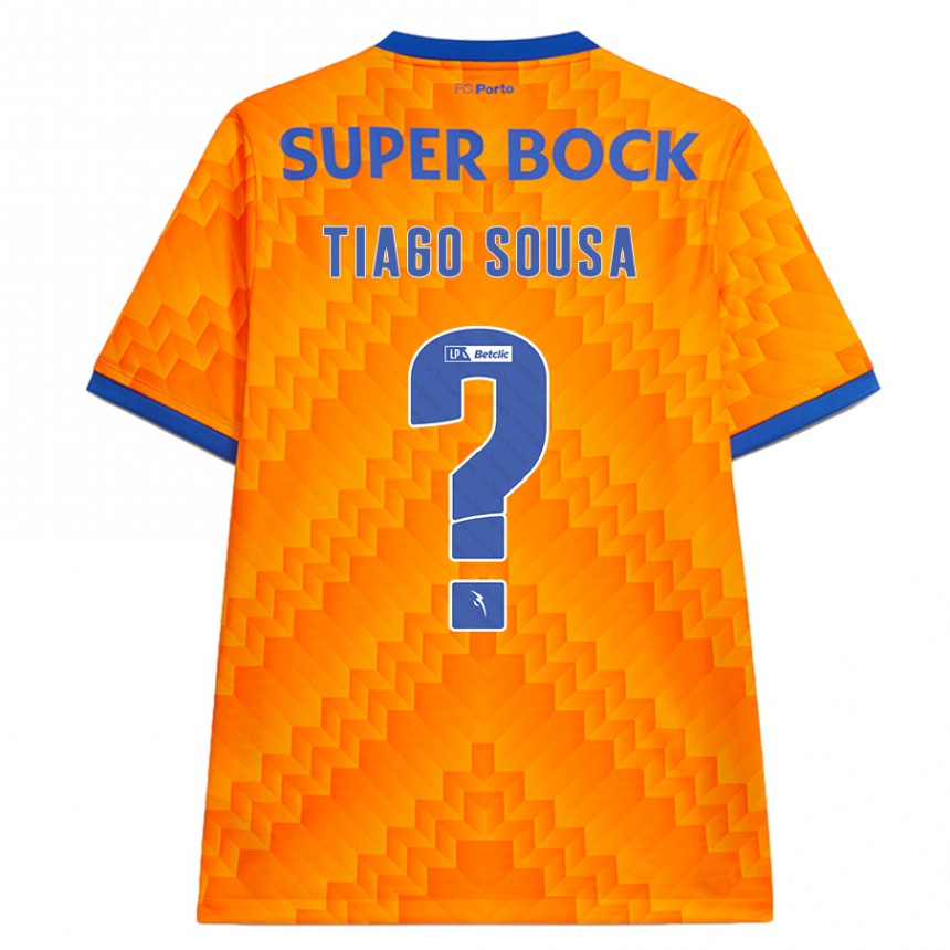 Kids Football Tiago Sousa #0 Orange Away Jersey 2024/25 T-Shirt Canada