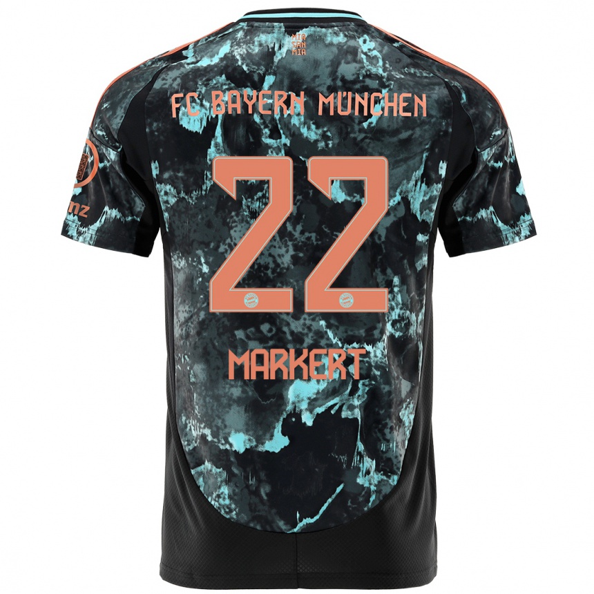 Enfant Football Maillot Leon Markert #22 Noir Tenues Extérieur 2024/25 Canada