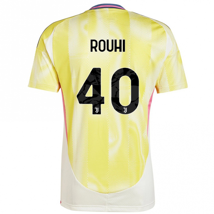 Kids Football Jonas Rouhi #40 Solar Yellow Away Jersey 2024/25 T-Shirt Canada