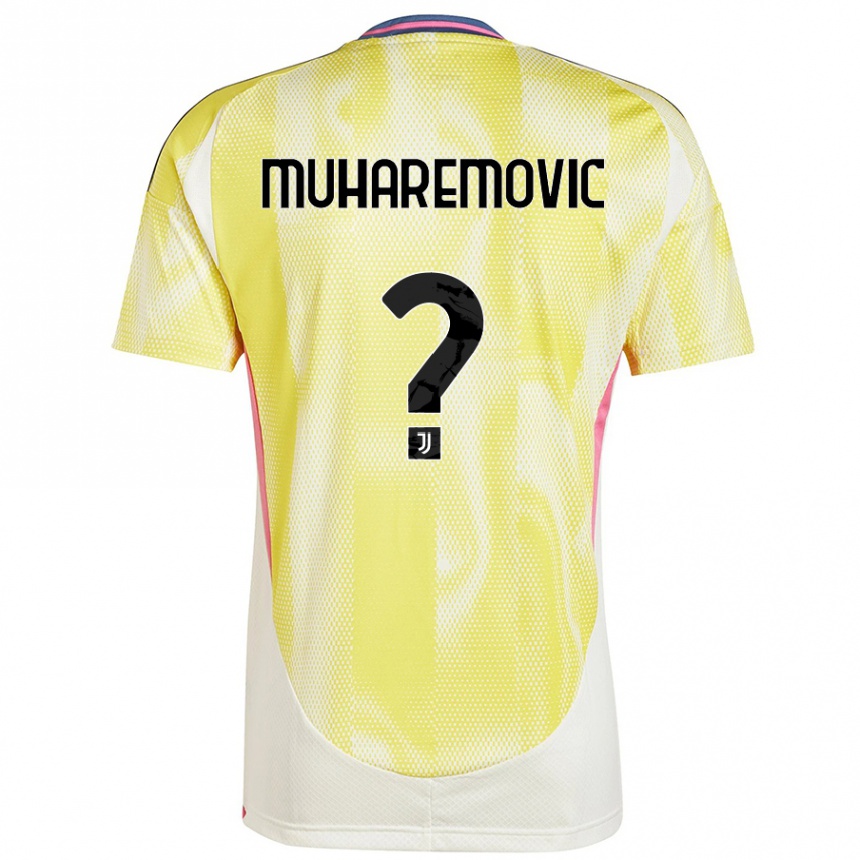 Kids Football Tarik Muharemovic #0 Solar Yellow Away Jersey 2024/25 T-Shirt Canada