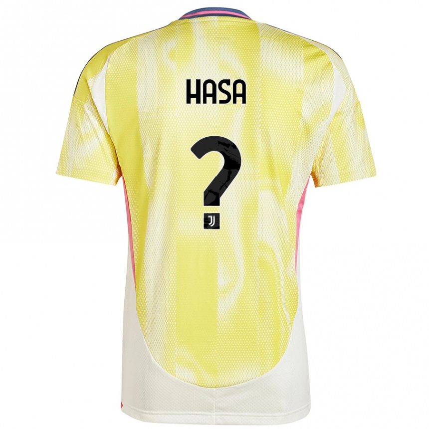 Enfant Football Maillot Luis Hasa #0 Jaune Solaire Tenues Extérieur 2024/25 Canada