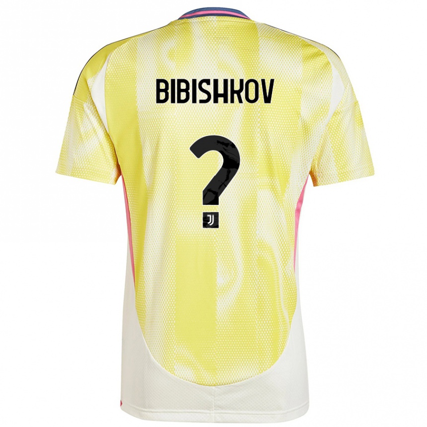 Kids Football Marsel Bibishkov #0 Solar Yellow Away Jersey 2024/25 T-Shirt Canada