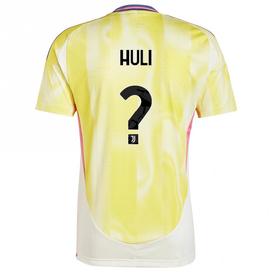 Kids Football Raffaele Huli #0 Solar Yellow Away Jersey 2024/25 T-Shirt Canada