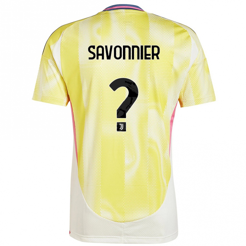 Kids Football Nelson Savonnier #0 Solar Yellow Away Jersey 2024/25 T-Shirt Canada