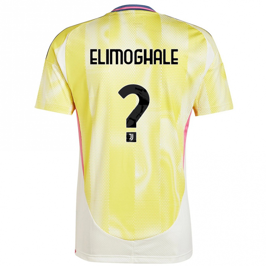 Kids Football Destiny Elimoghale #0 Solar Yellow Away Jersey 2024/25 T-Shirt Canada