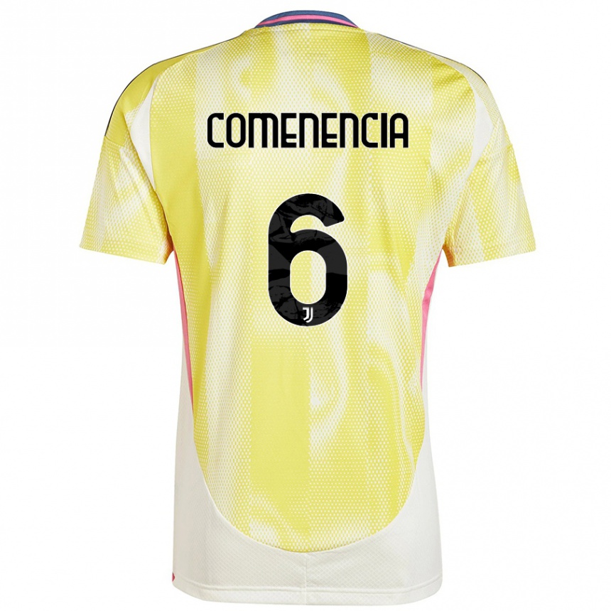 Kids Football Livano Comenencia #6 Solar Yellow Away Jersey 2024/25 T-Shirt Canada