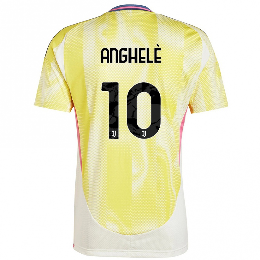 Kids Football Lorenzo Anghelè #10 Solar Yellow Away Jersey 2024/25 T-Shirt Canada