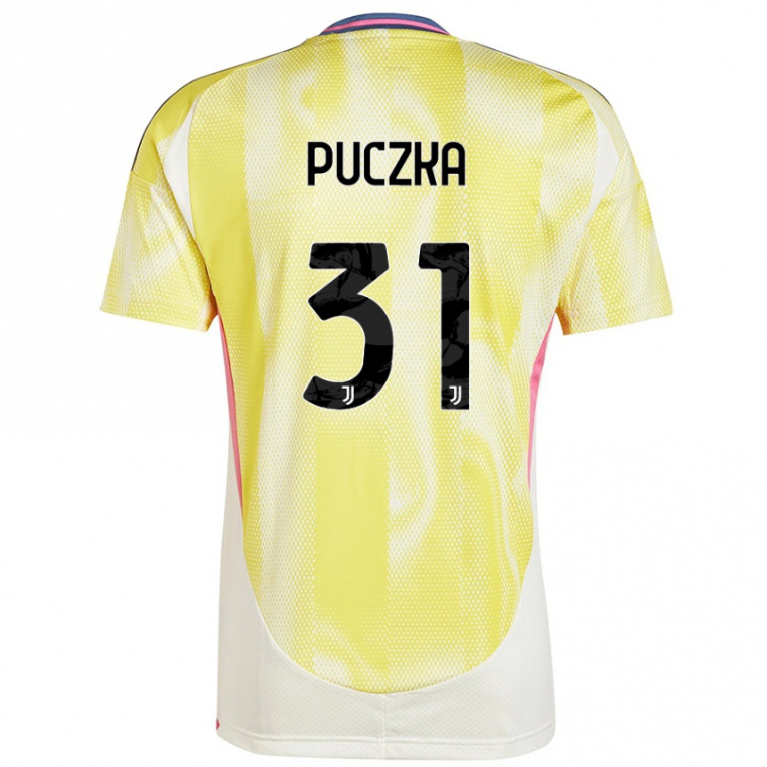 Kids Football David Puczka #31 Solar Yellow Away Jersey 2024/25 T-Shirt Canada