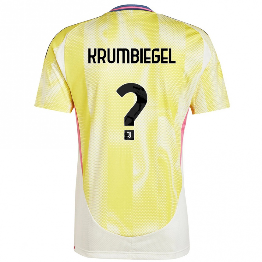 Kids Football Paulina Krumbiegel #0 Solar Yellow Away Jersey 2024/25 T-Shirt Canada