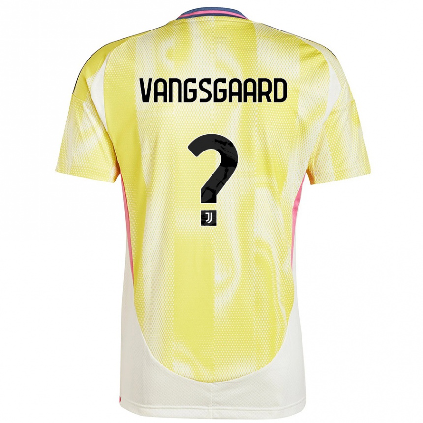 Kids Football Amalie Vangsgaard #0 Solar Yellow Away Jersey 2024/25 T-Shirt Canada