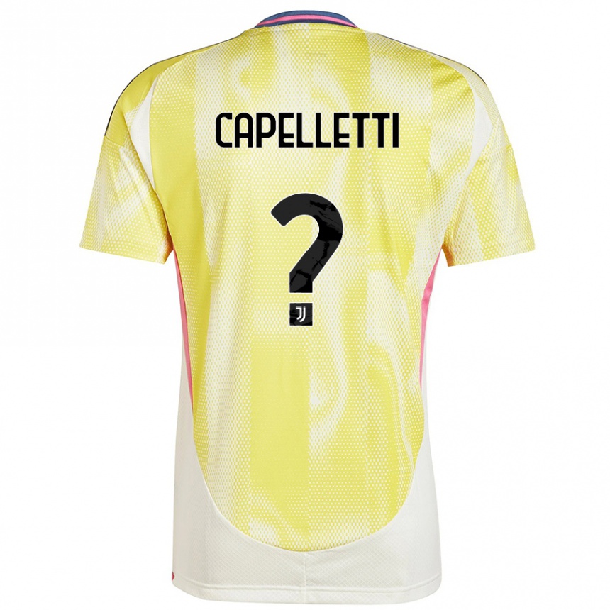 Kids Football Alessia Capelletti #0 Solar Yellow Away Jersey 2024/25 T-Shirt Canada