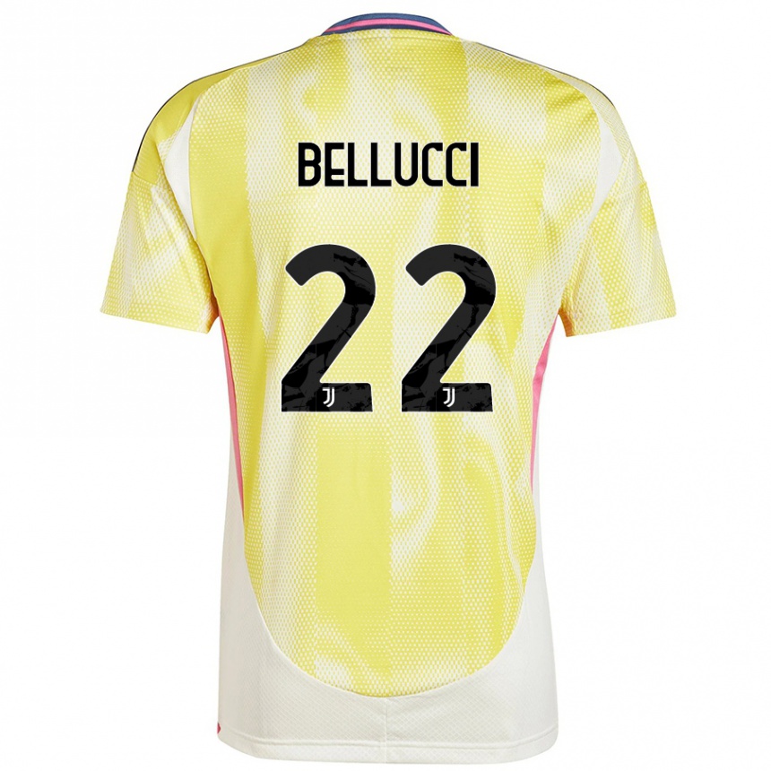 Kids Football Melissa Bellucci #22 Solar Yellow Away Jersey 2024/25 T-Shirt Canada