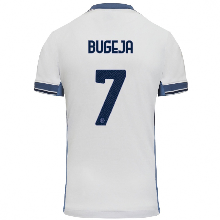 Kids Football Haley Bugeja #7 White Grey Away Jersey 2024/25 T-Shirt Canada