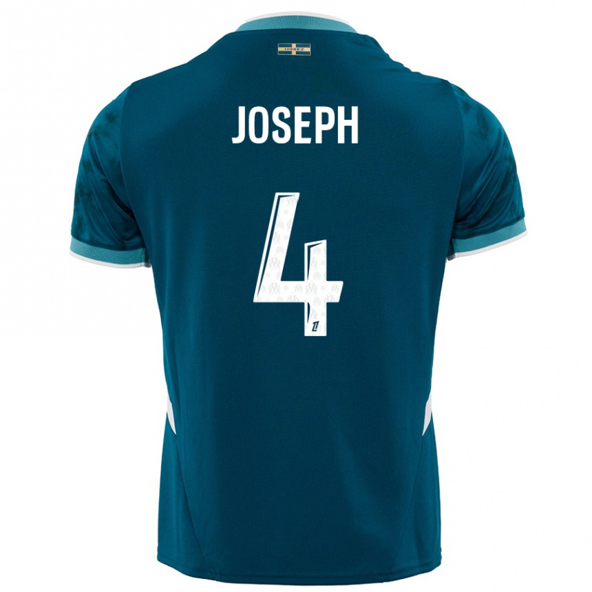 Kids Football Tabita Joseph #4 Turquoise Blue Away Jersey 2024/25 T-Shirt Canada