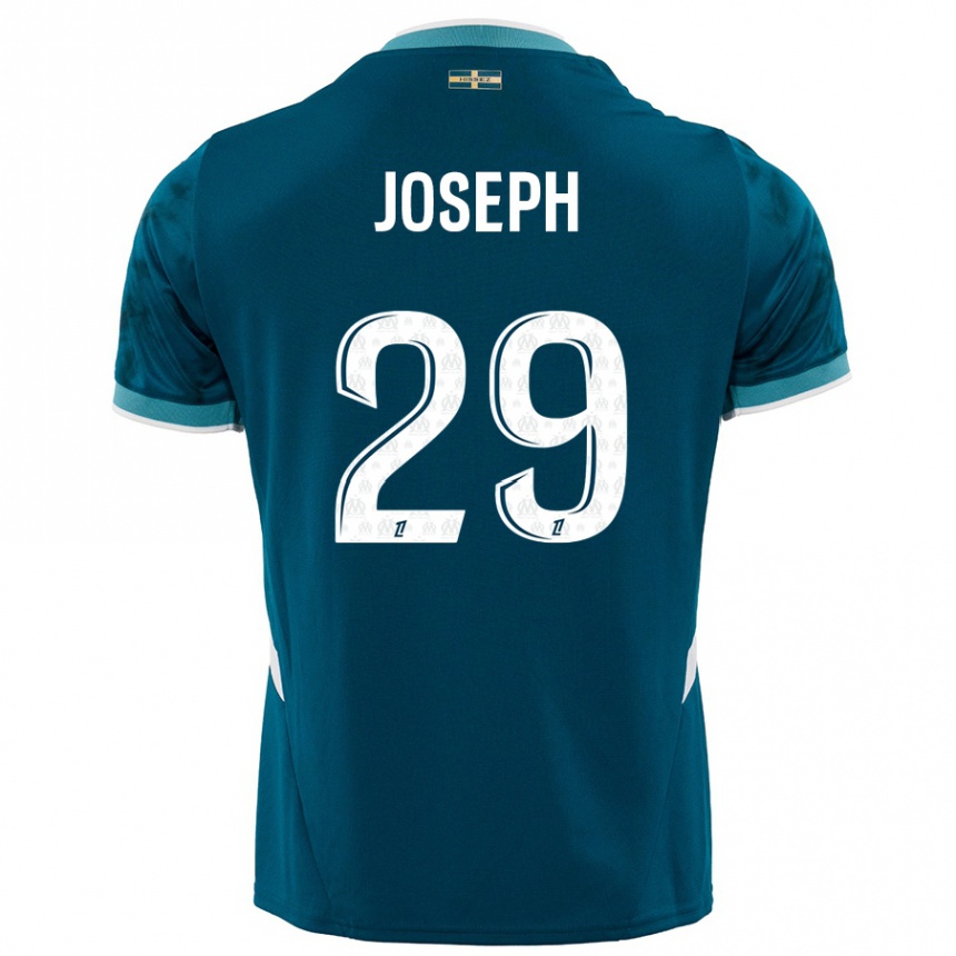 Kids Football Darlina Joseph #29 Turquoise Blue Away Jersey 2024/25 T-Shirt Canada