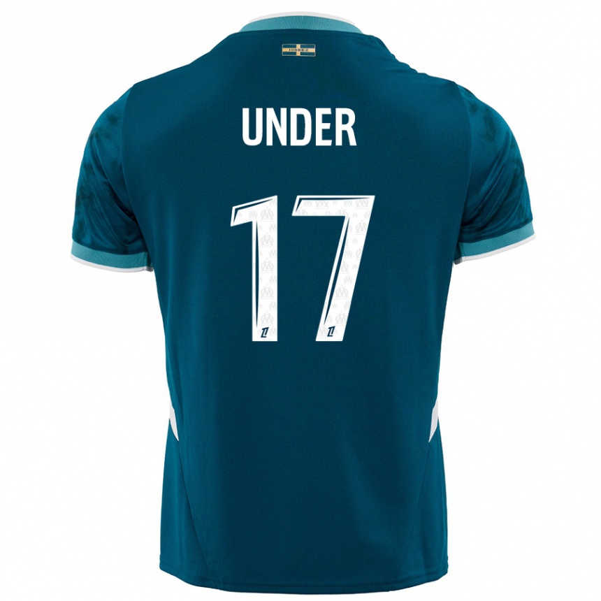 Kids Football Cengiz Under #17 Turquoise Blue Away Jersey 2024/25 T-Shirt Canada