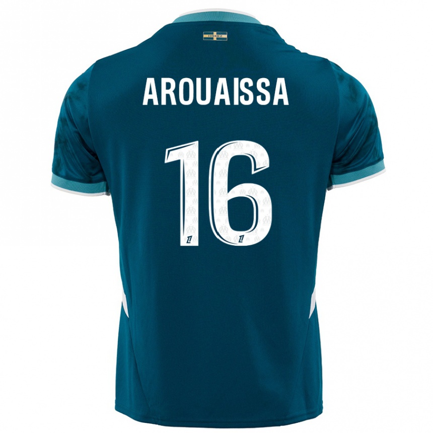 Enfant Football Maillot Ines Arouaissa #16 Turquoise Bleu Tenues Extérieur 2024/25 Canada