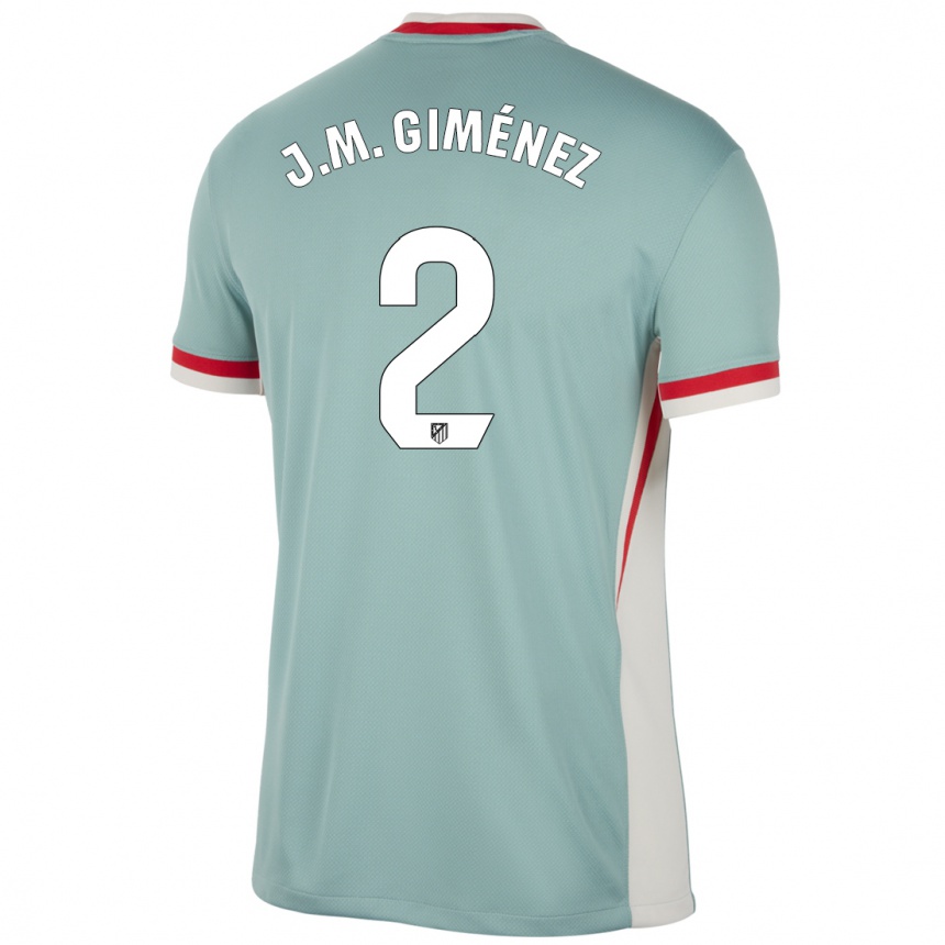 Kids Football Jose Maria Gimenez #2 Light Beige Blue Away Jersey 2024/25 T-Shirt Canada