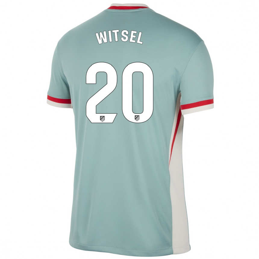 Kids Football Axel Witsel #20 Light Beige Blue Away Jersey 2024/25 T-Shirt Canada