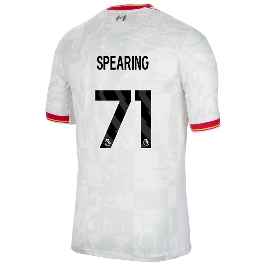 Kids Football Jay Spearing #71 White Red Black Third Jersey 2024/25 T-Shirt Canada