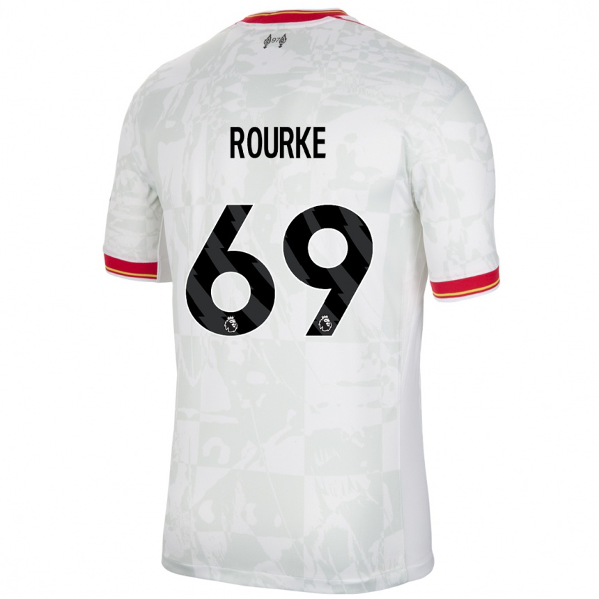 Enfant Football Maillot Fidel O'rourke #69 Blanc Rouge Noir Troisieme 2024/25 Canada