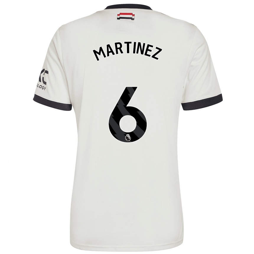 Enfant Football Maillot Lisandro Martinez #6 Blanc Cassé Troisieme 2024/25 Canada