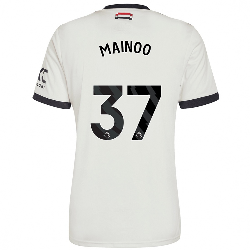 Kids Football Kobbie Mainoo #37 Off White Third Jersey 2024/25 T-Shirt Canada