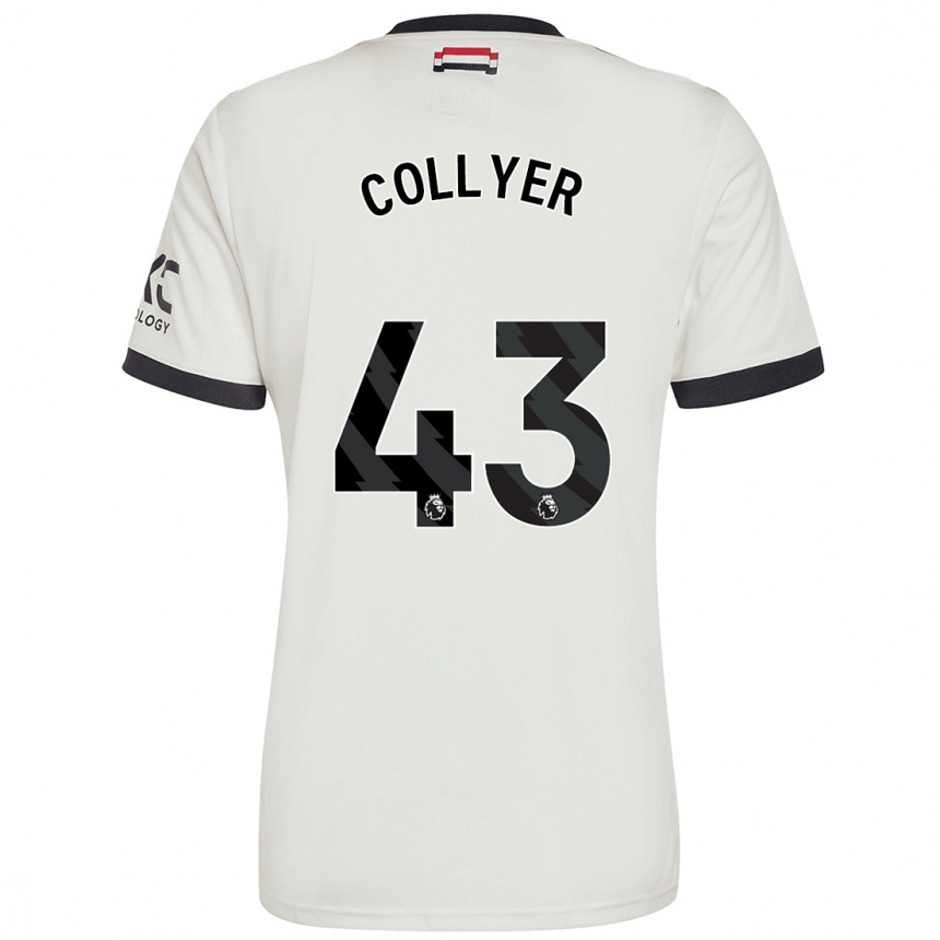 Kids Football Toby Collyer #43 Off White Third Jersey 2024/25 T-Shirt Canada