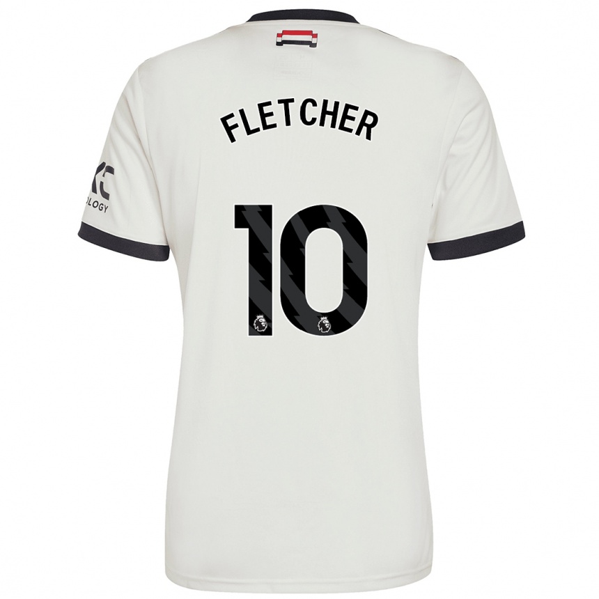 Kids Football Jack Fletcher #10 Off White Third Jersey 2024/25 T-Shirt Canada