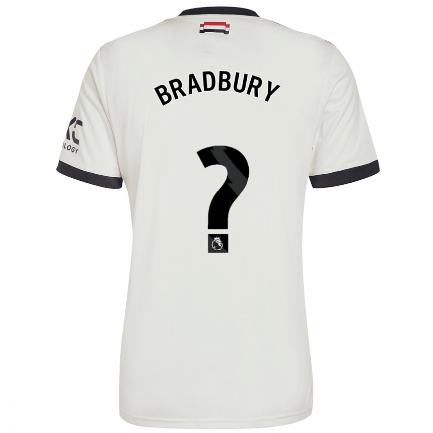 Kids Football Louie Bradbury #0 Off White Third Jersey 2024/25 T-Shirt Canada