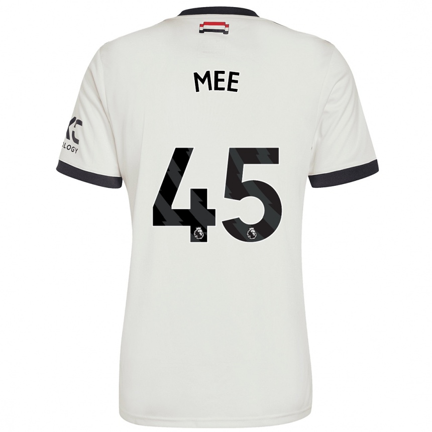 Enfant Football Maillot Dermot Mee #45 Blanc Cassé Troisieme 2024/25 Canada