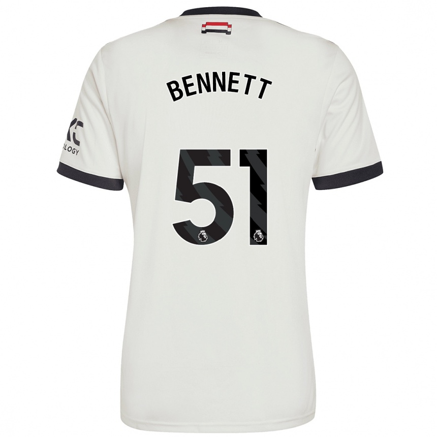 Kids Football Rhys Bennett #51 Off White Third Jersey 2024/25 T-Shirt Canada