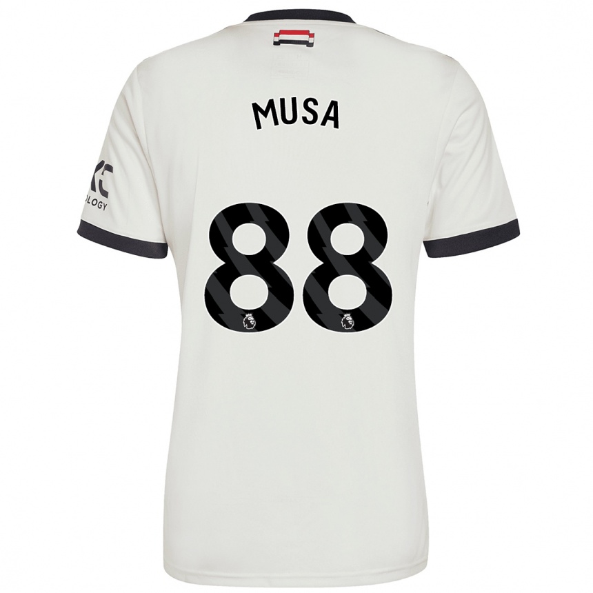 Kids Football Victor Musa #88 Off White Third Jersey 2024/25 T-Shirt Canada