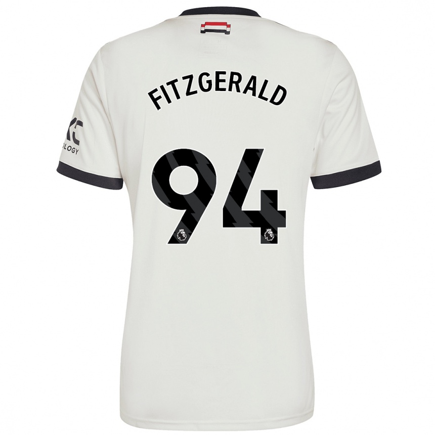 Kids Football Jayce Fitzgerald #94 Off White Third Jersey 2024/25 T-Shirt Canada