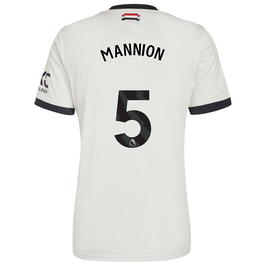 Kids Football Aoife Mannion #5 Off White Third Jersey 2024/25 T-Shirt Canada