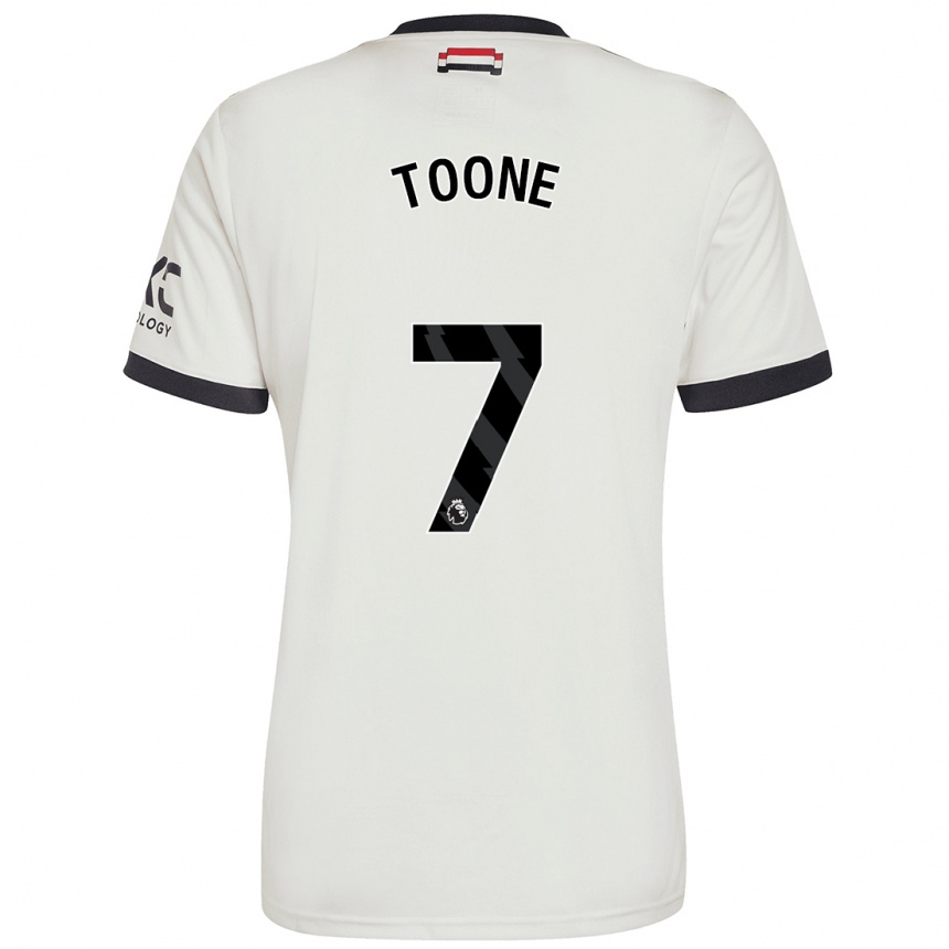 Enfant Football Maillot Ella Toone #7 Blanc Cassé Troisieme 2024/25 Canada