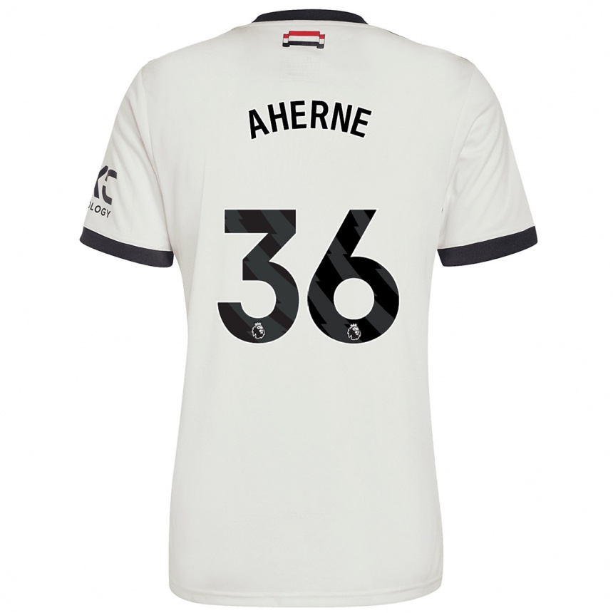 Kids Football Alyssa Aherne #36 Off White Third Jersey 2024/25 T-Shirt Canada