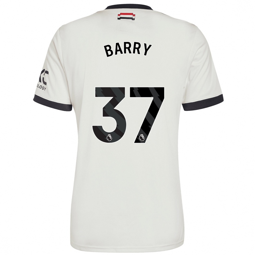 Kids Football Keira Barry #37 Off White Third Jersey 2024/25 T-Shirt Canada