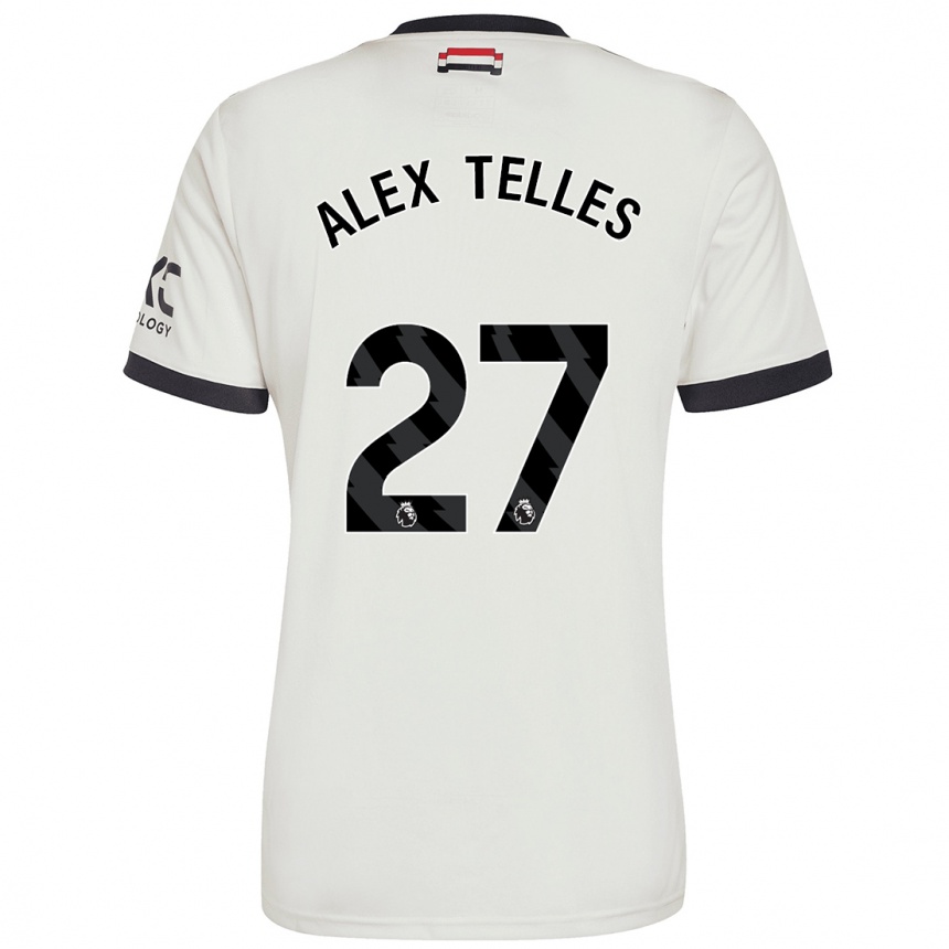 Enfant Football Maillot Alex Nicolao Telles #27 Blanc Cassé Troisieme 2024/25 Canada