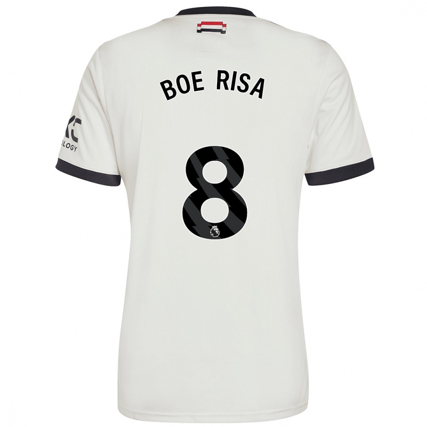 Enfant Football Maillot Vilde Boe Risa #8 Blanc Cassé Troisieme 2024/25 Canada